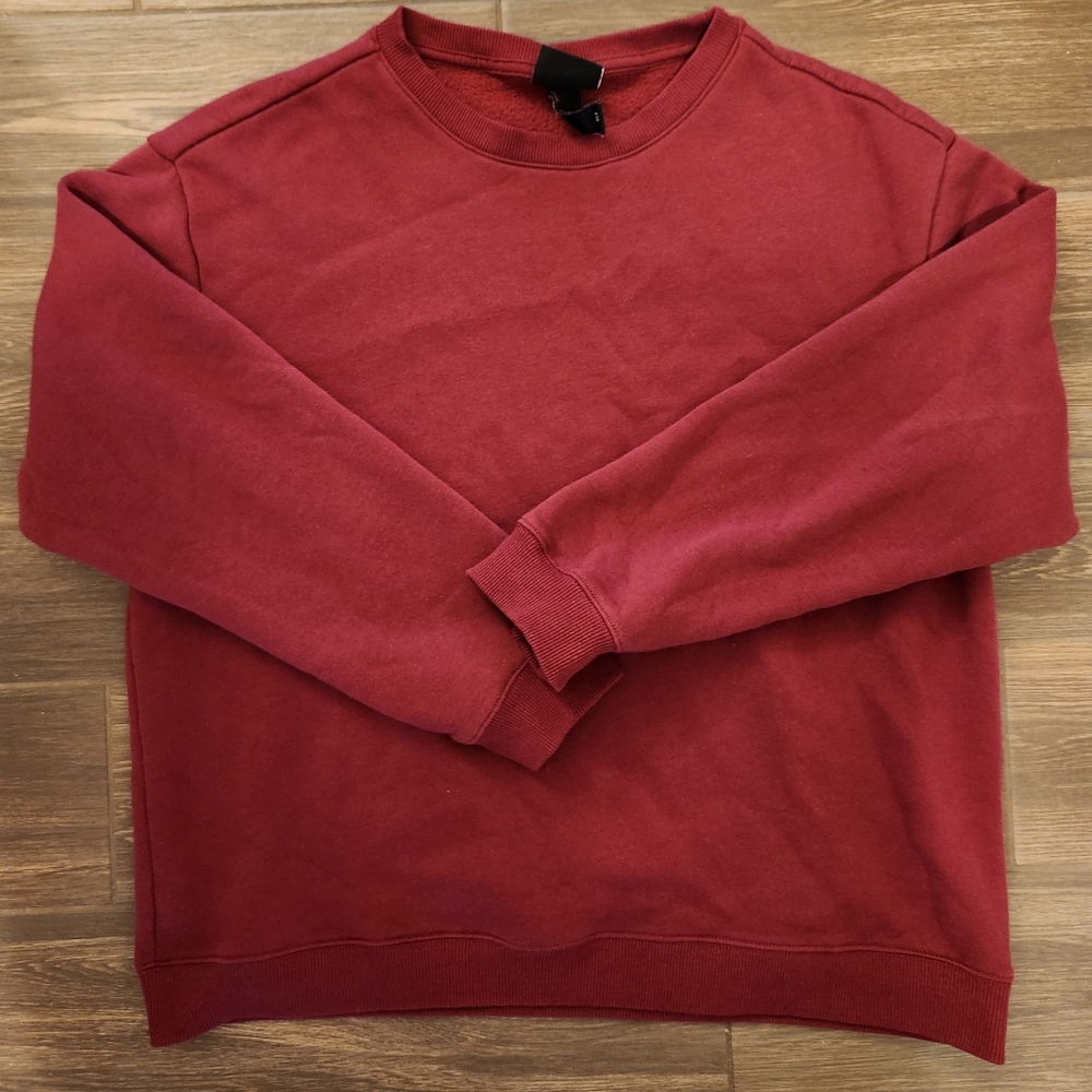 Retro H&M Crewneck Sweater Men's Large Maroon